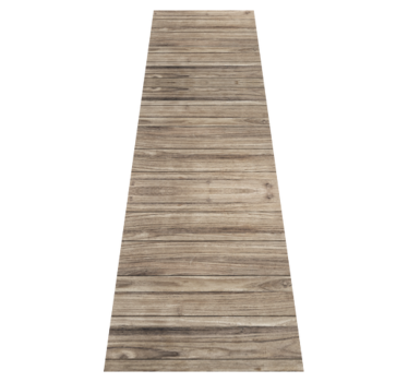 Office vinyl rug with gray rustic wood planks - TenStickers
