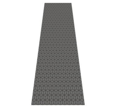 Office vinyl rug with 3d gray cubes design - TenStickers