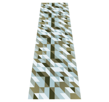Office vinyl rug modern triangles design - TenStickers