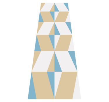 Office vinyl rug with geometric minimalist design - TenStickers