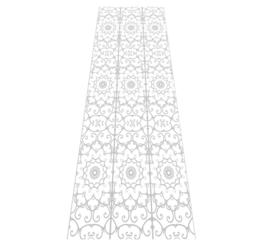 Office vinyl rug with floral design - TenStickers