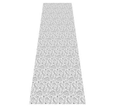 Office vinyl rug with vintage ornamental flowers - TenStickers
