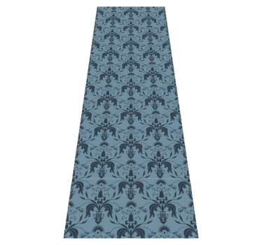 Office vinyl rug with floral designs - TenStickers