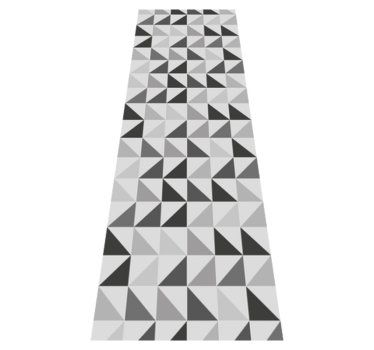 Office vinyl rug in geometric triangles design - TenStickers