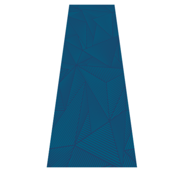 Blue geometric simple pattern office vinyl rug - TenStickers