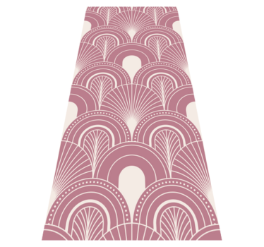 Office vinyl rug in rose gold arc decor style - TenStickers
