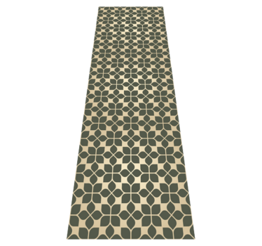 Office vinyl rug with elegant gold designs - TenStickers