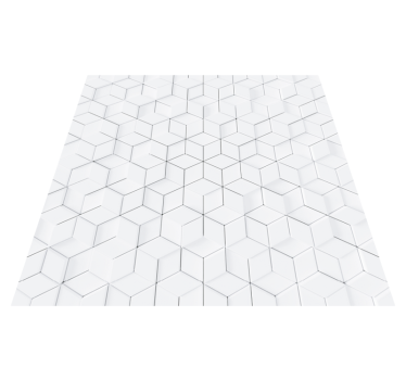 Geometric vinyl rug with geometric patterned surface - TenStickers