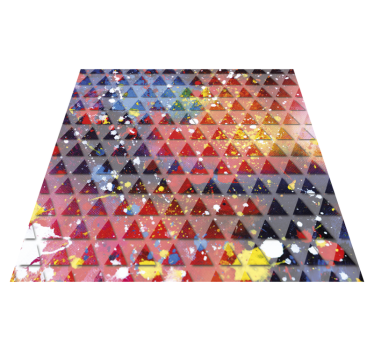 Abstract Triangular Mosaic geometric rugs - TenStickers