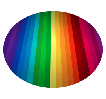 Vinyl rainbow carpet round stripes - TenStickers