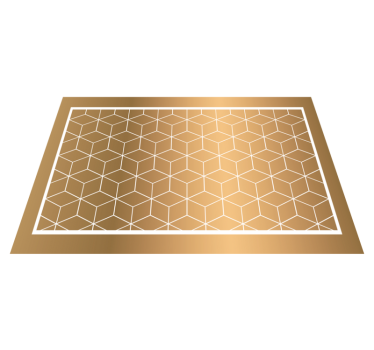 cubes geometric vinyl carpet - TenStickers