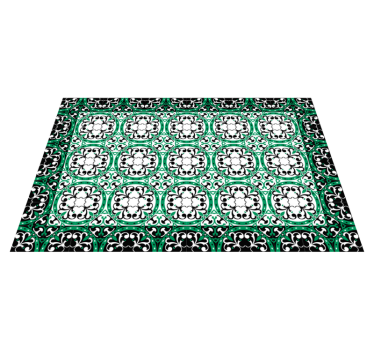 Beautiful mosaic living room rug - TenStickers