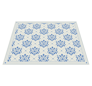 floral ornamental vintage pattern vinyl carpet - TenStickers