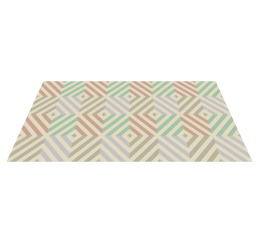 Abstract shapes geometric vinyl carpet - TenStickers