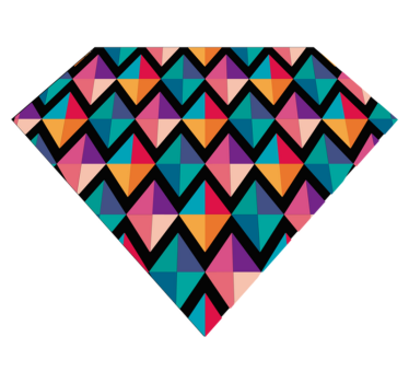 Colourful diamonds geometric vinyl carpet - TenStickers