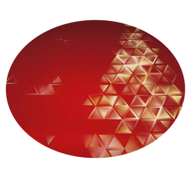 Geometric vinyl rug geometric ombre sphere - TenStickers