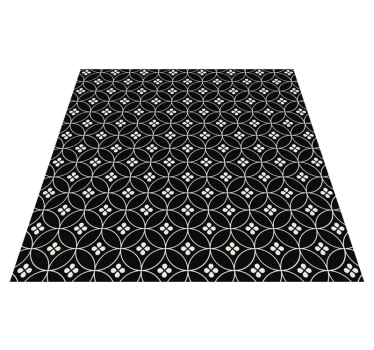Flower tiles flower rug - TenStickers