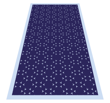 Simple arrows nordic style rugs - TenStickers