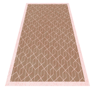 Geometric vinyl rug in geometric simplicity - TenStickers