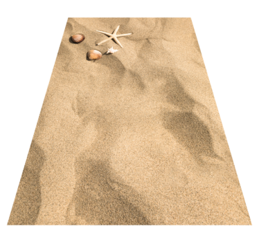 Beachfront Elegance outdoor vinyl rug - TenStickers