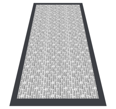Dark grey ropes minimalist carpet - TenStickers