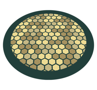 Geometric Honeycomb Structure geometric vinyl rug - TenStickers