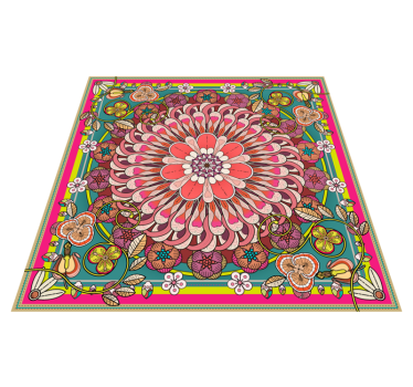 Geometric colorful mandalas geometric carpets - TenStickers
