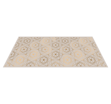 Brown textured mosaic vinyl flooring - TenStickers