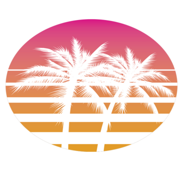 Sunset Vintage Landscape nature carpet - TenStickers