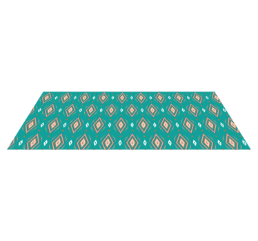 Geometric vinyl rug geometric pattern runner - TenStickers