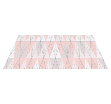 Geometric vinyl rug geometric linearity - TenStickers