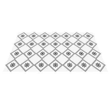 Zeus tile contemporary vinyl carpets - TenStickers