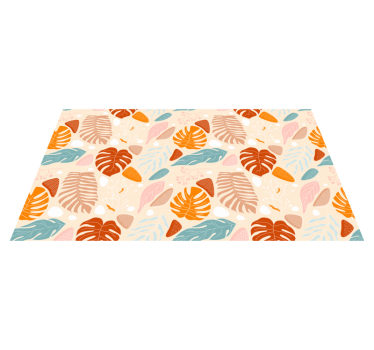 Colourful leaf carpet runners for halls - TenStickers