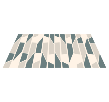 Abstract geometric ceramic tiles carpet runners for halls - TenStickers