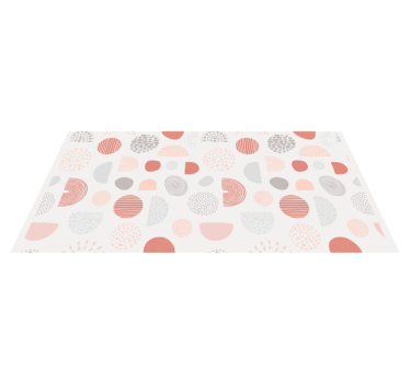 Circular geometric pattern carpet runners for halls - TenStickers