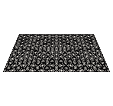 Black and white geometric diamonds geometric carpets - TenStickers