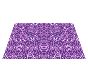 Mandala Purple Tiles mandala mat - TenStickers