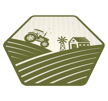 Rural Farm Scene nature vinyl rug - TenStickers