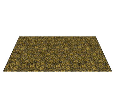 Botanical Complexity floral vinyl rug - TenStickers