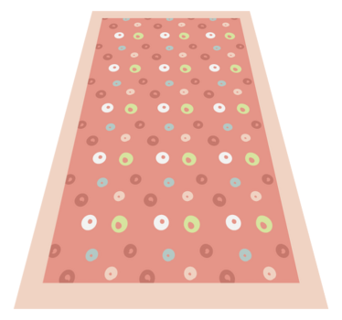 Colourful Polka Dot vinyl runner - TenStickers