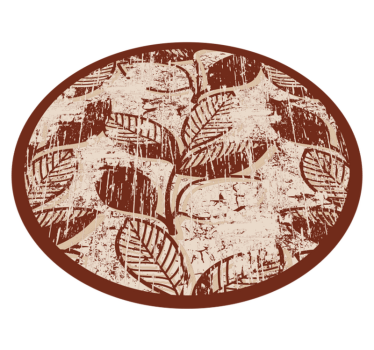 Stylish Leaf Patterns nature vinyl rug - TenStickers
