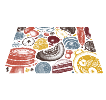 Autumn attributes kitchen flooring - TenStickers