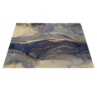 Navy blue rock stone flooring - TenStickers