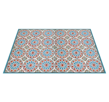 Beja round vintage  kitchen flooring - TenStickers