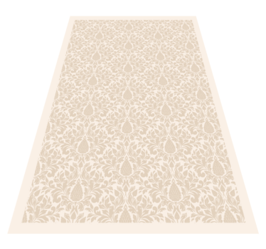 Elegant Floral Motif nature vinyl rug - TenStickers