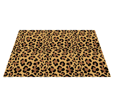 Big tiger animal print vinyl rug - TenStickers