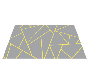 Pantone triangles two geometric carpets - TenStickers