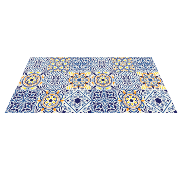 Kitchen different tiles effect kitchen flooring - TenStickers