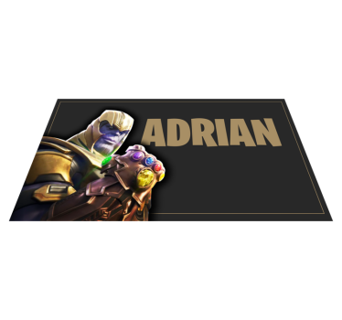 Videogame gold mask bedroom carpet - TenStickers