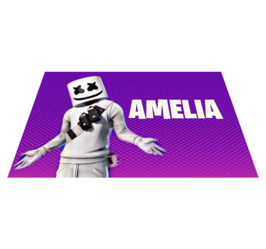 Videogame marshmallow boy bedroom carpet - TenStickers